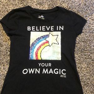 Sequin flip shirt from Justice